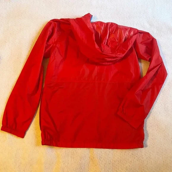 Columbia Boys Kids Wind Breaker Jacket Red Youth 14/16 Blue mesh lining - Picture 6 of 6